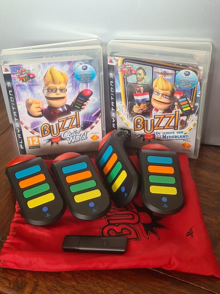 Buzz set PS3, Muziek, Ophalen of Verzenden, Zo goed als nieuw, 3 spelers of meer