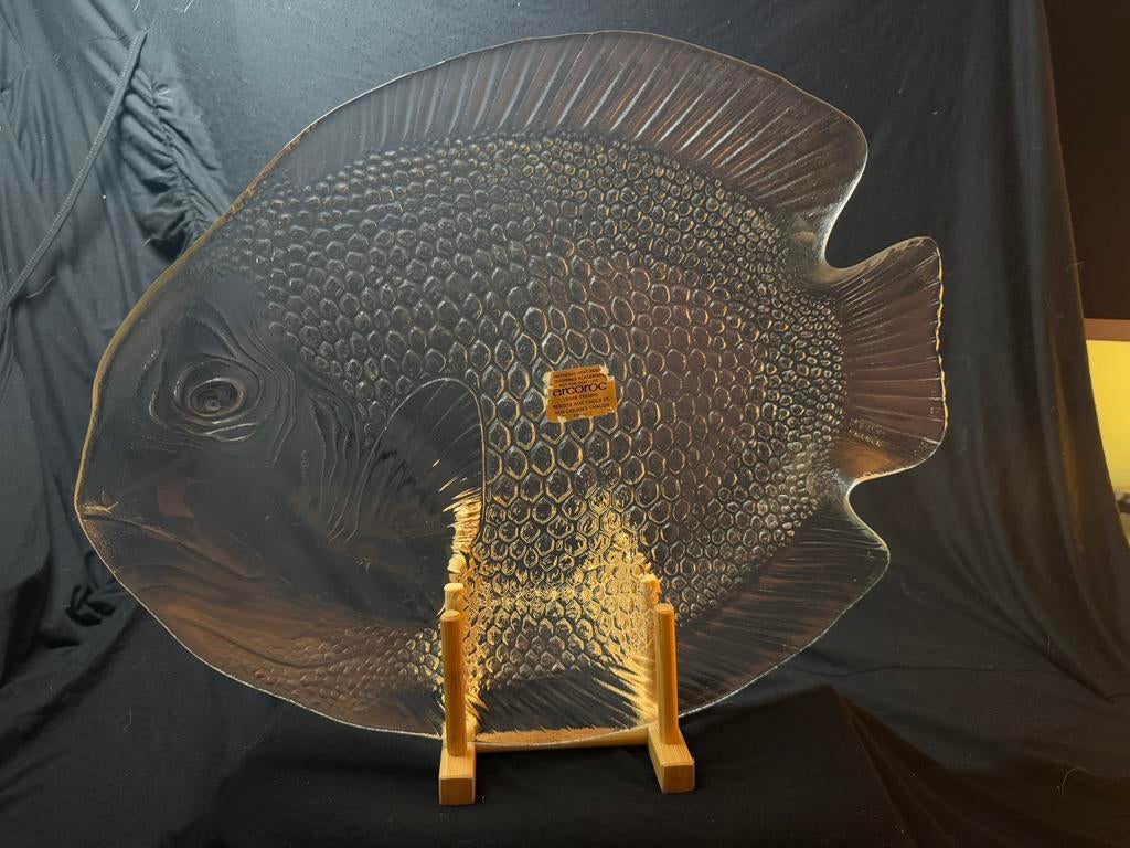 Arcoroc France Poisson Visborden Set - Vintage Glas, Antiek en Kunst, Ophalen of Verzenden