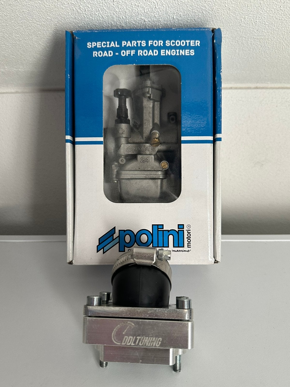 Polini pwk 24 met DDL inlaat set piaggio, Ophalen, Zo goed als nieuw, Carburateur