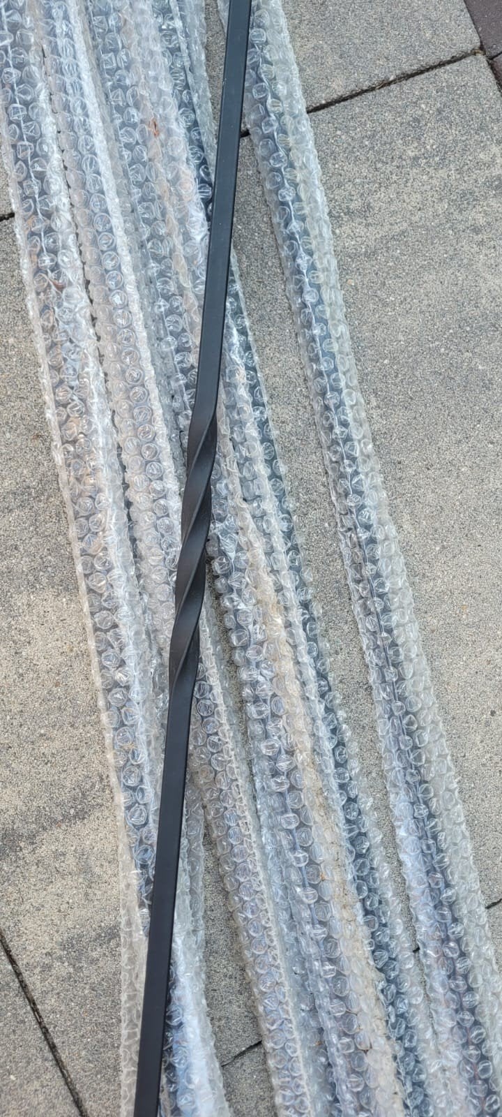 9x Nieuwe gietijzeren spijlen voor hekwerk of balustrade, Ophalen of Verzenden, Nieuw, 250 mm of meer, Overige typen