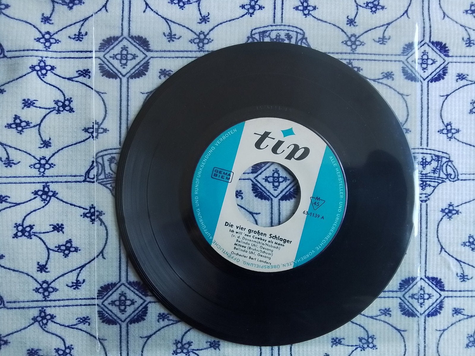 Die vier großen schlager           Ich will' nen cowboy als, 7 inch, Zo goed als nieuw, EP, EP