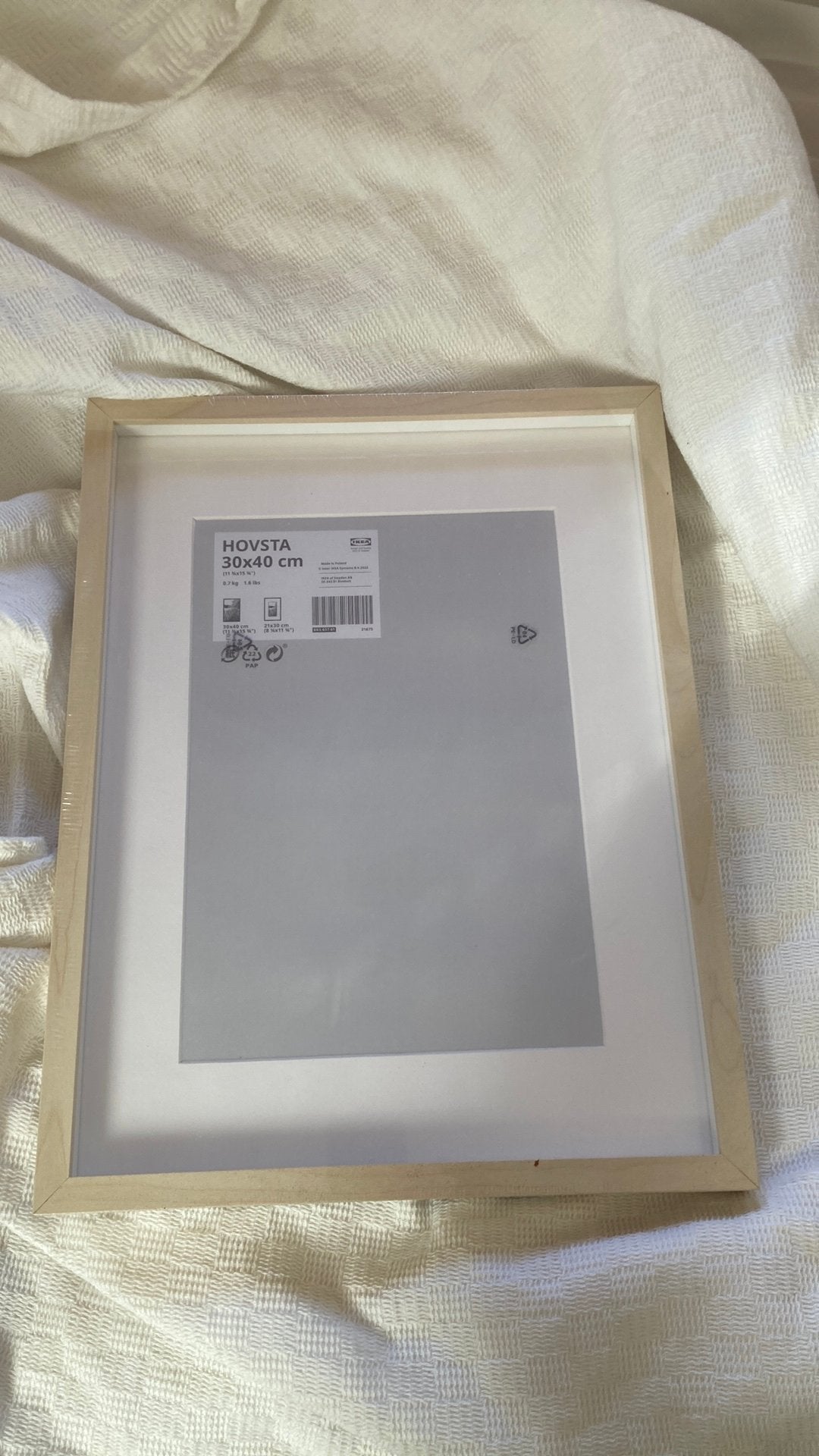 Hovsta fotolijst Ikea nieuw, Ophalen of Verzenden, Nieuw, Standaard fotolijst