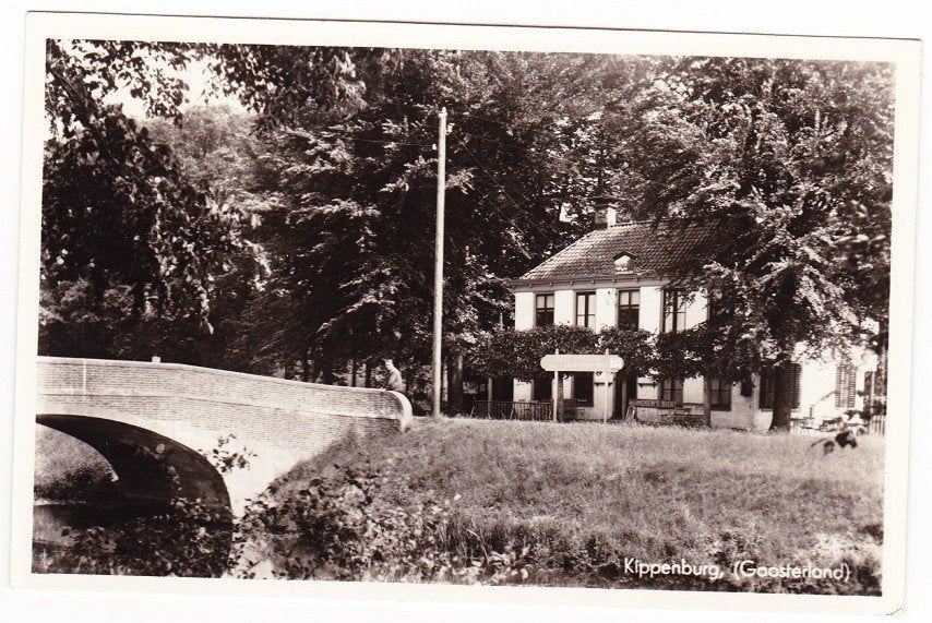 Kippenburg Gaasterland bij Oudmirdum - Landhuis, Verzamelen, Verzenden, 1940 tot 1960, Gelopen, Friesland