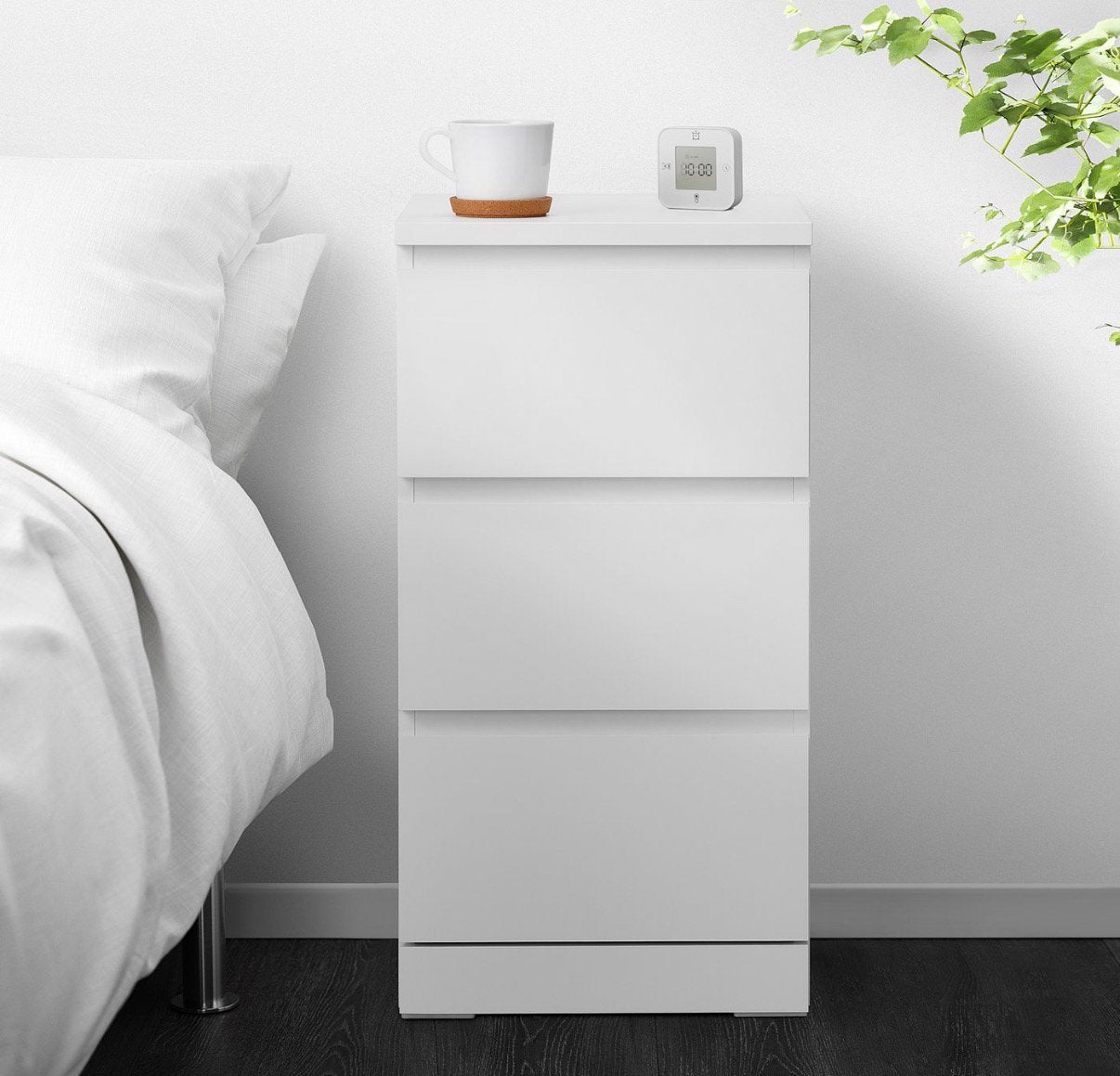 Ikea Malm ladekast, 3 lades, wit, 40x78cm <NIEUW in doos>., Ophalen, Nieuw