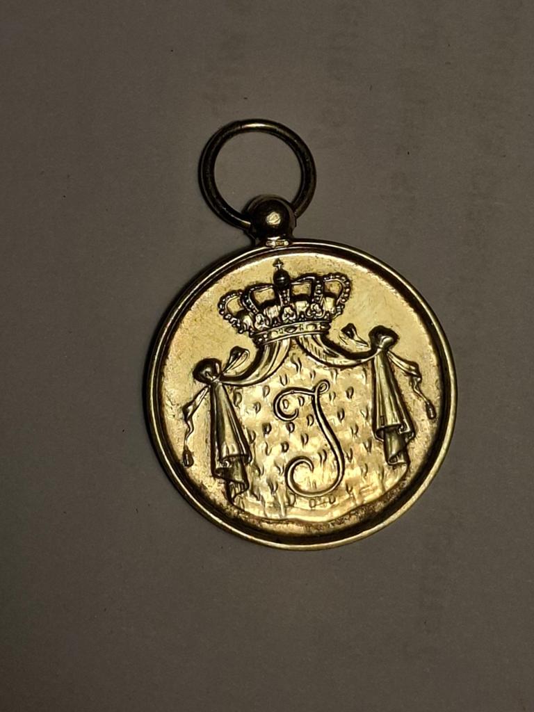 Zilveren trouwe dienst medaille 'J', Verzamelen, Militaria | Algemeen, Ophalen of Verzenden, Landmacht, Nederland, Lintje, Medaille of Wings