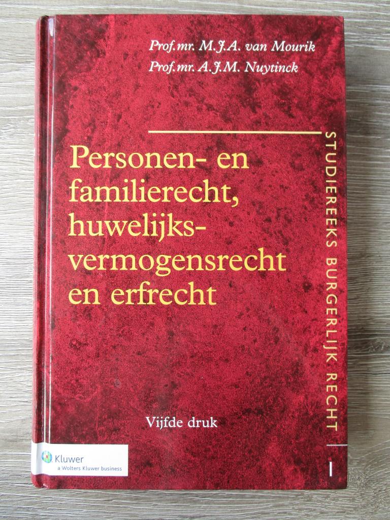Personen- en familierecht, huwelijksvermogensrecht en erfr, Ophalen of Verzenden, Alpha, Gelezen, HBO