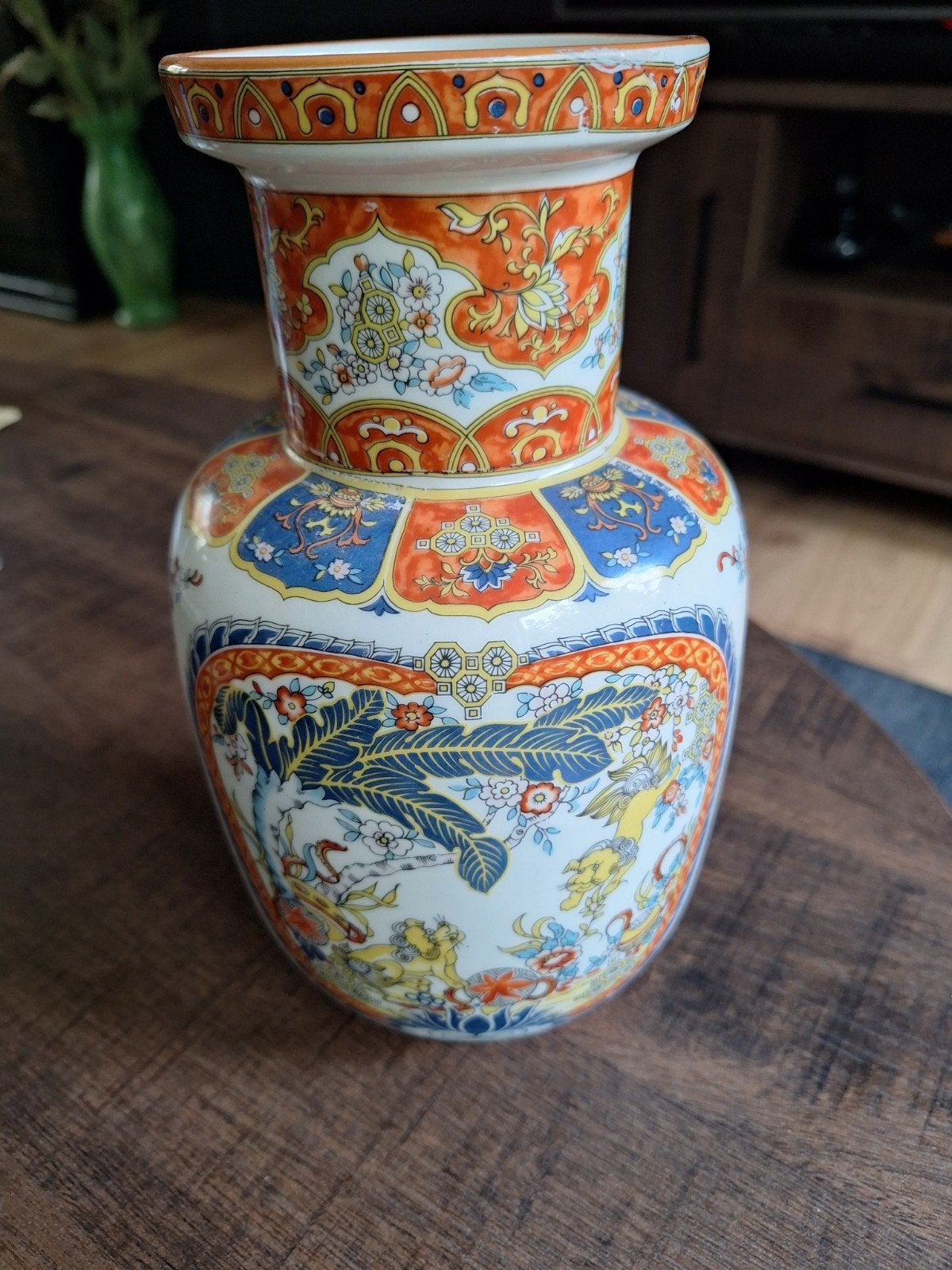 Prachtige Oosterse Vaas met Rijk Gedecoreerd Patroon, Ophalen of Verzenden