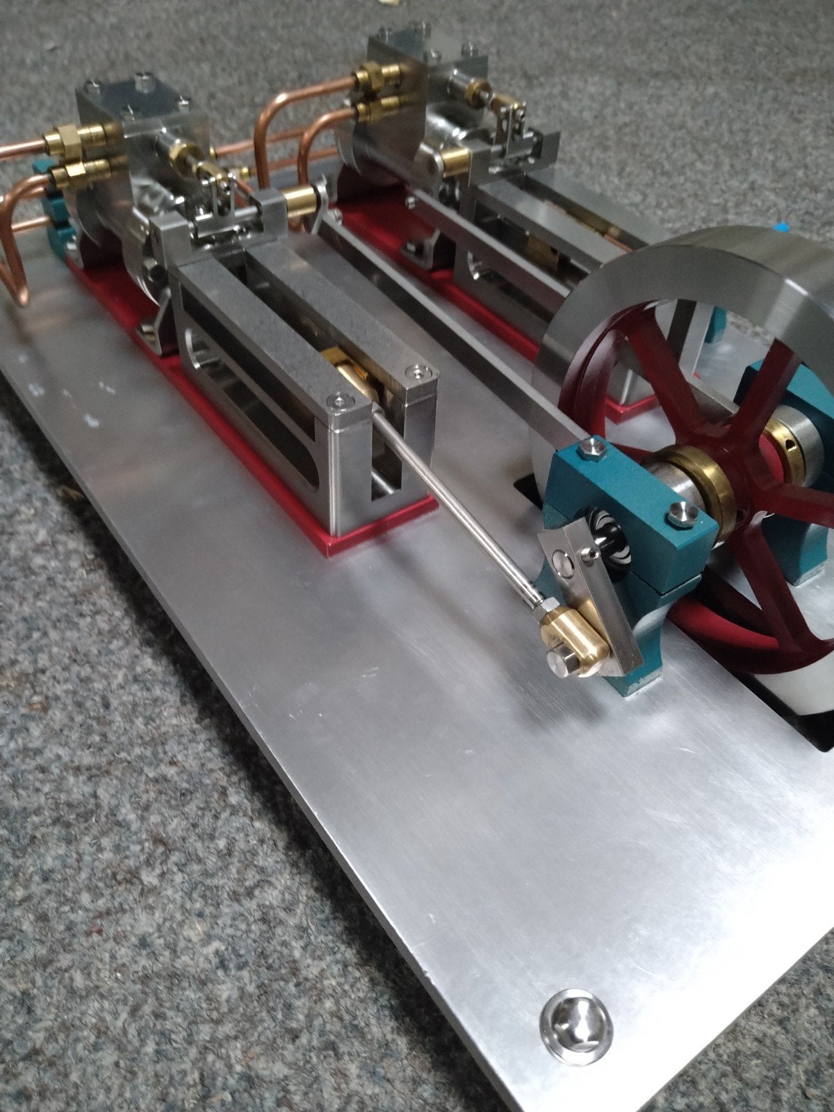stoommachine 2 cilinder, Ophalen of Verzenden, Zo goed als nieuw, Groter dan 1:32