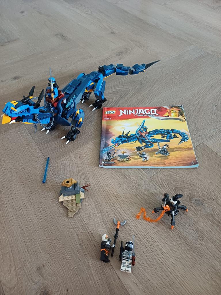 LEGO Ninjago Jay's Bliksemdraak 70652 met minifiguren, Compleet, Lego, Ophalen of Verzenden, Zo goed als nieuw