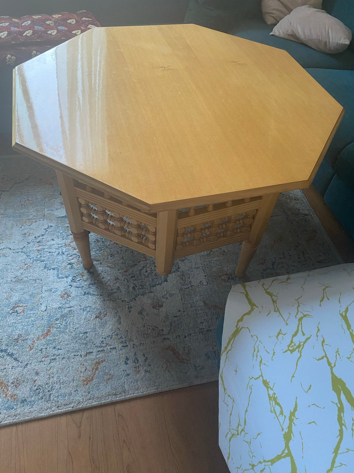 Marokkaanse salontafel, 50 – 75, Gebruikt, Overige vormen, Overige houtsoorten