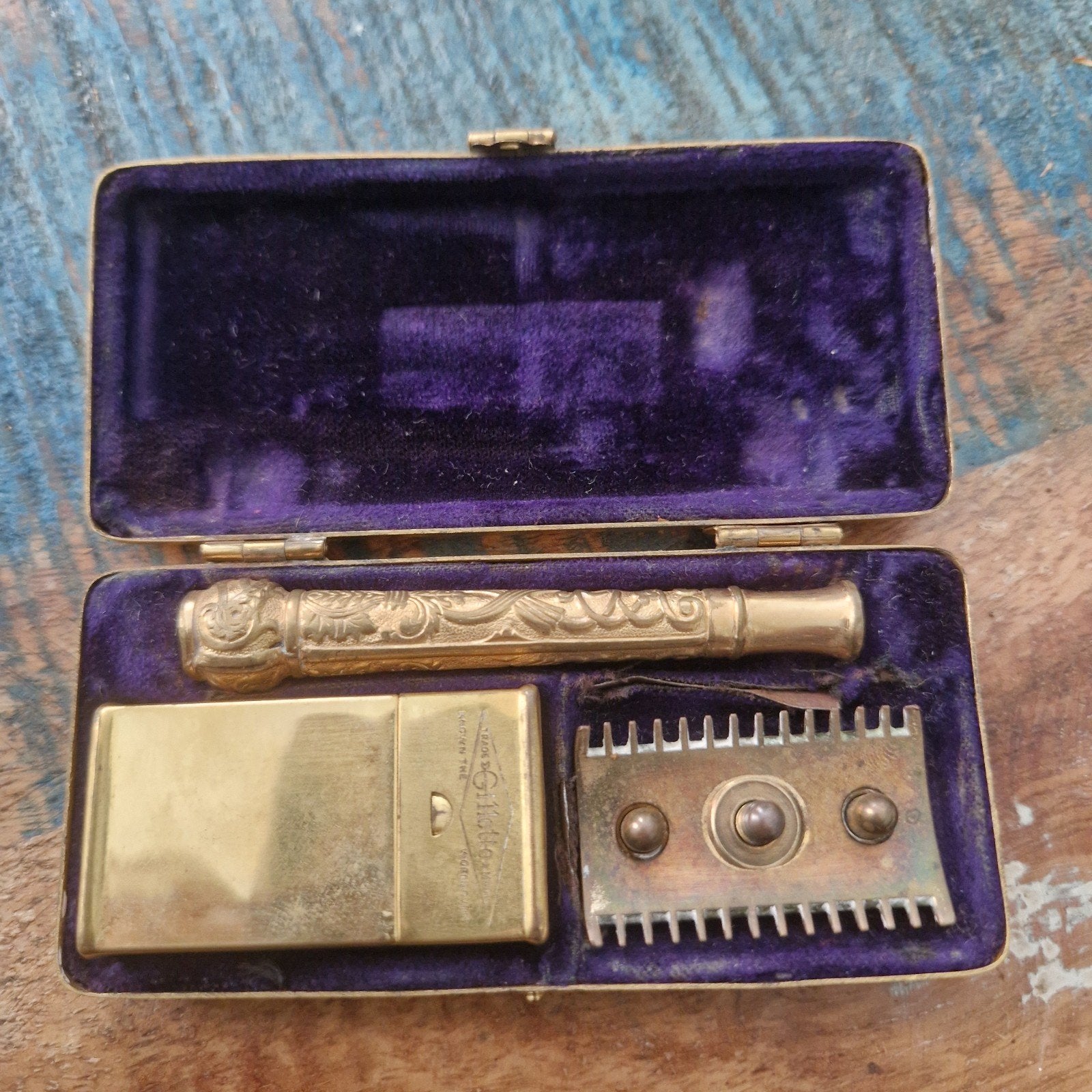 Vintage Gillette Scheermes Set - Pocket Edition, Ophalen of Verzenden