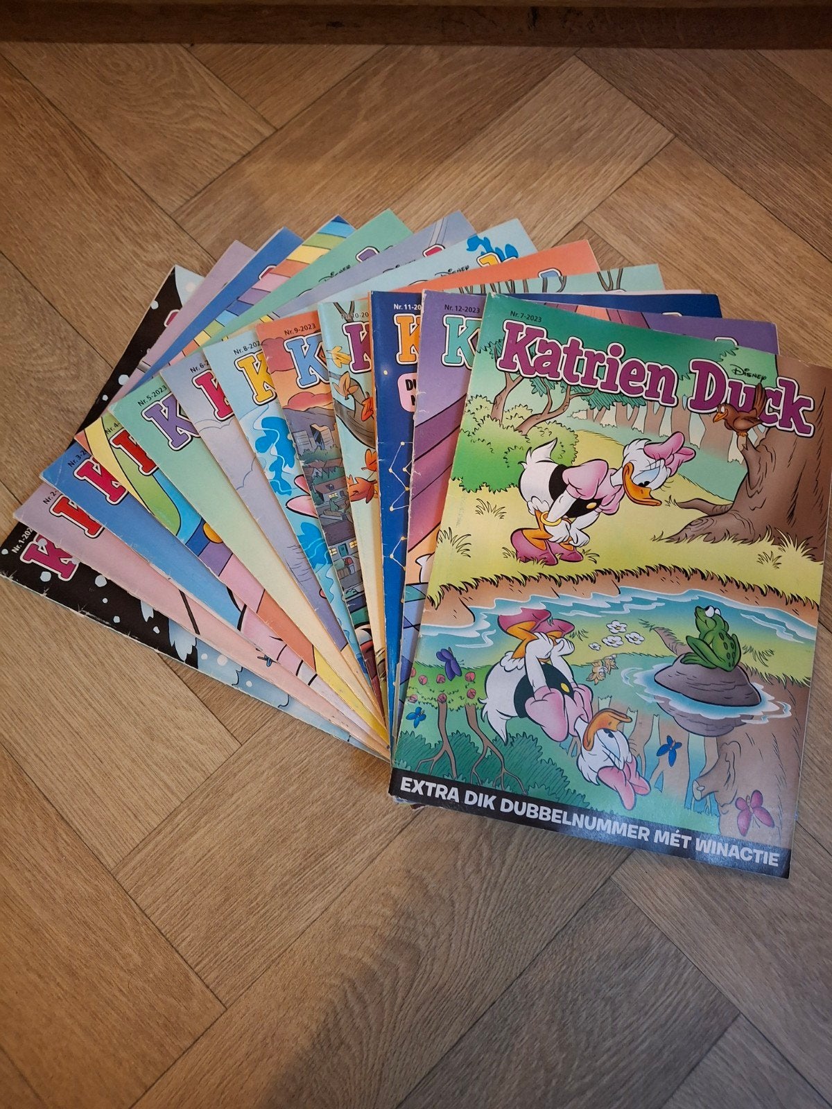 12x Katrien Duck grote favoriet bij kids meer ducks te koop!, Complete serie of reeks, Ophalen of Verzenden, Zo goed als nieuw