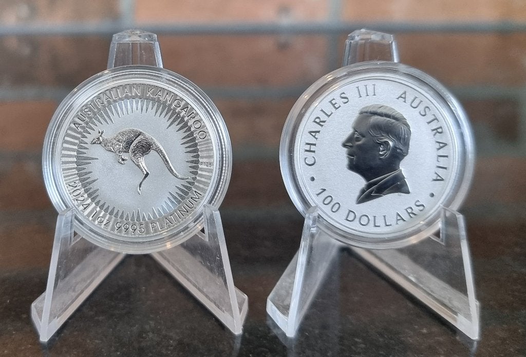 diverse 1 oz .999 platina munt., Postzegels en Munten, Edelmetalen en Baren, Ophalen of Verzenden, Platina