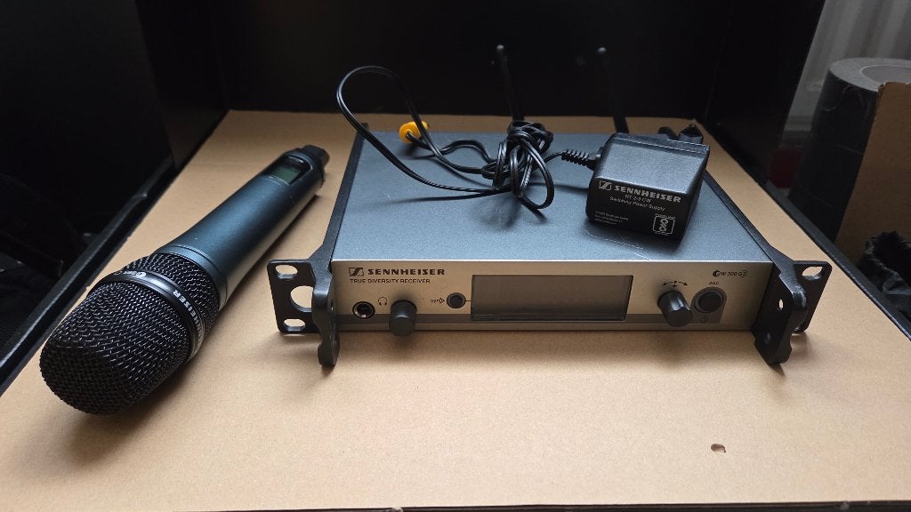 Sennheiser EW300 G3 ontvanger met handheld en 865 kop, Ophalen of Verzenden, Gebruikt, Zangmicrofoon, Draadloos
