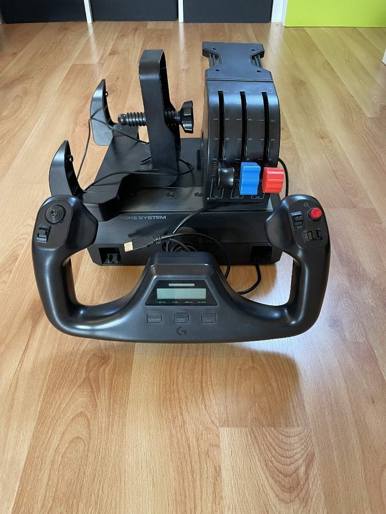 Logitech G Saitek Pro Flight Sim Yoke System, Computers en Software, Ophalen of Verzenden, Zo goed als nieuw, Logitech