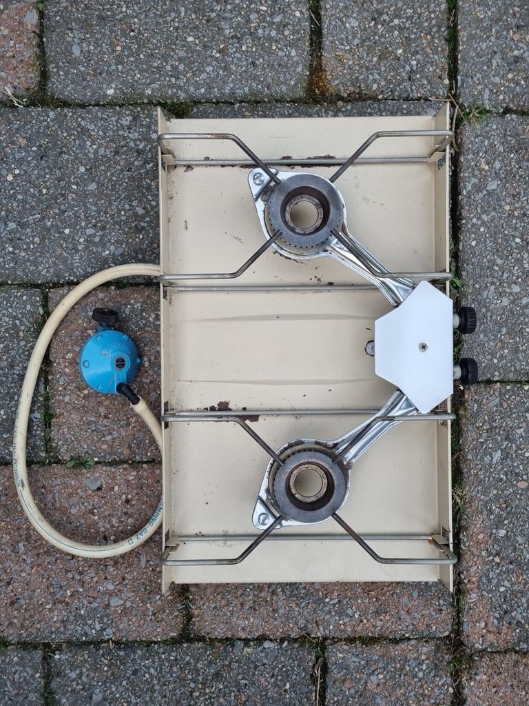 2-pits gasstelletje voor camping of buitenkeuken, Caravans en Kamperen, Ophalen of Verzenden