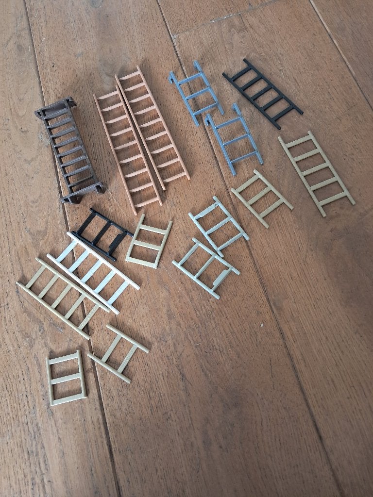 Ladders, playmobil, Kinderen en Baby's, Speelgoed | Playmobil, Verzenden, Losse onderdelen, Overige typen, Zo goed als nieuw