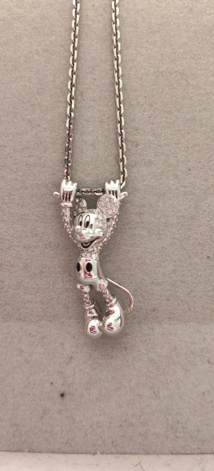 Swaroski ketting Mickey Mouse nieuw ( niet meer verkrijgbaar, Ophalen of Verzenden, Nieuw, Goud, Goud