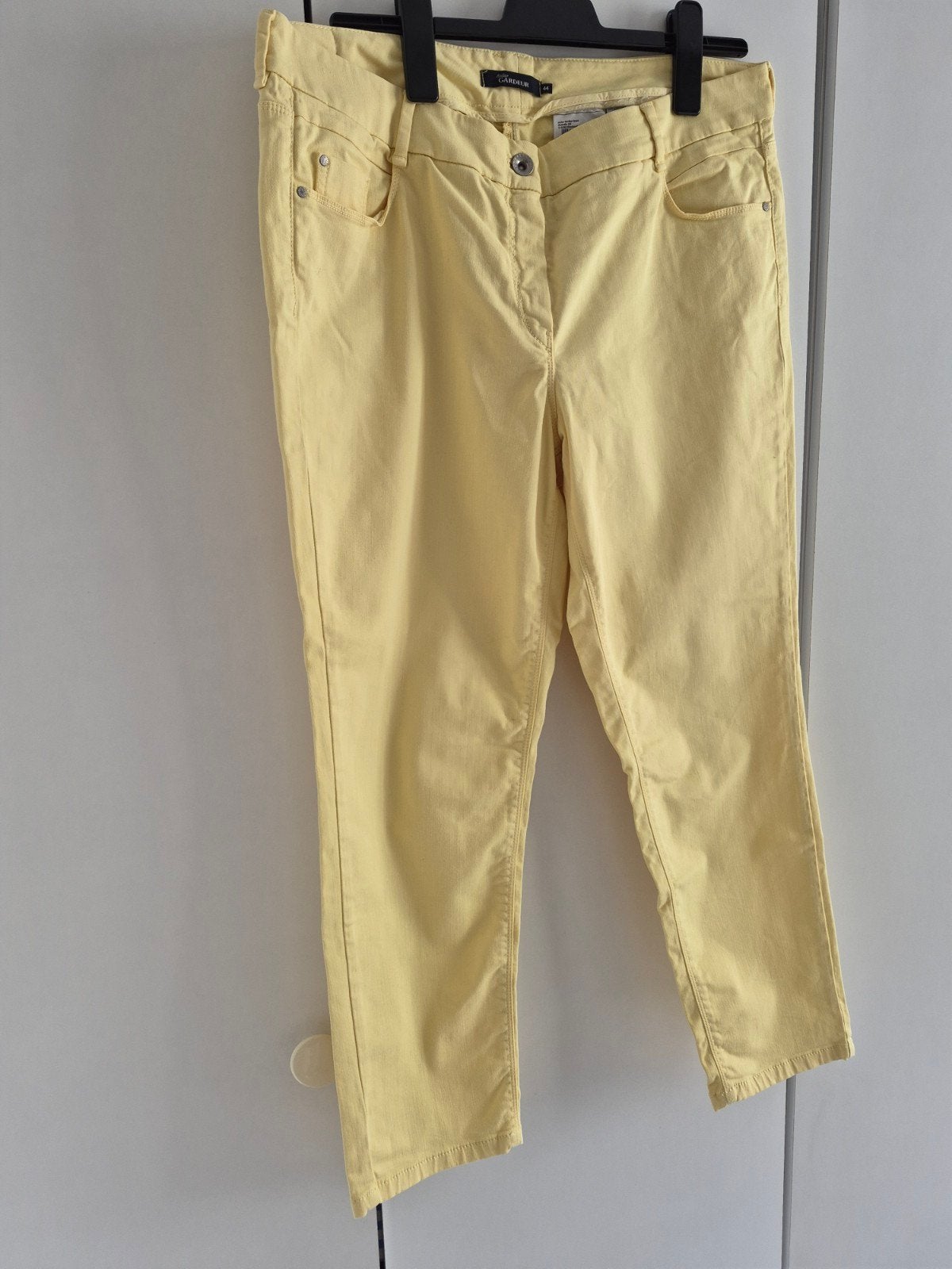 Gardeur Gele Broek Maat 44, Geel, Maat 42/44 (L), Zo goed als nieuw, Lang