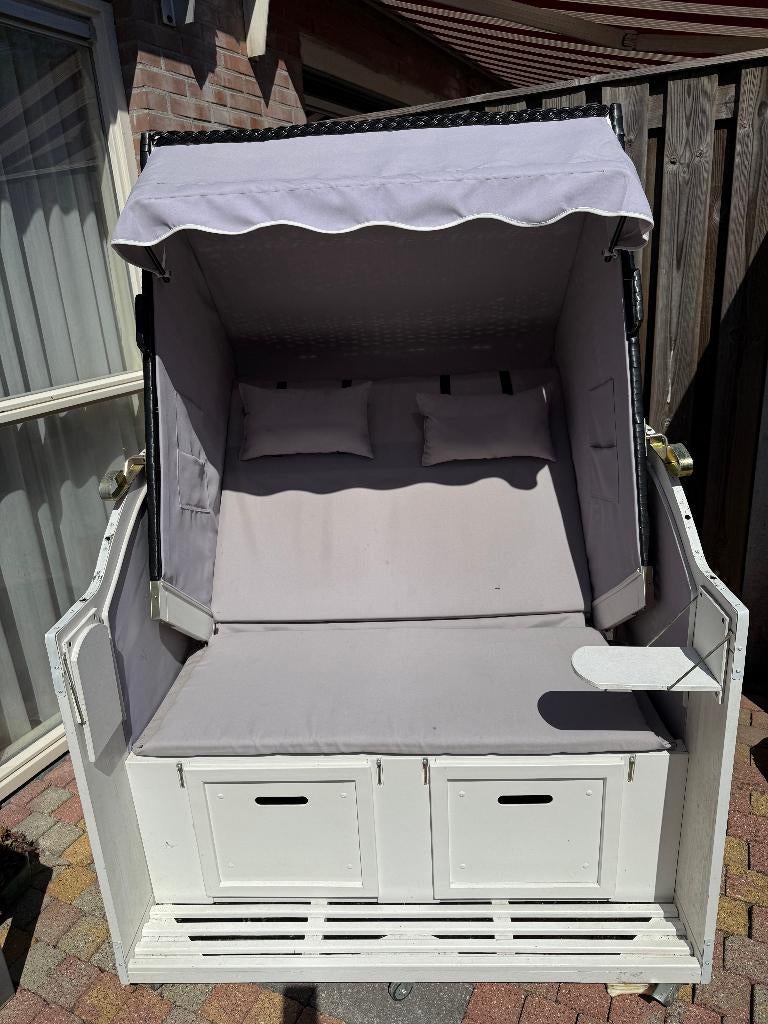 Strandstoel, Ophalen, Gebruikt, Hout, Verstelbaar