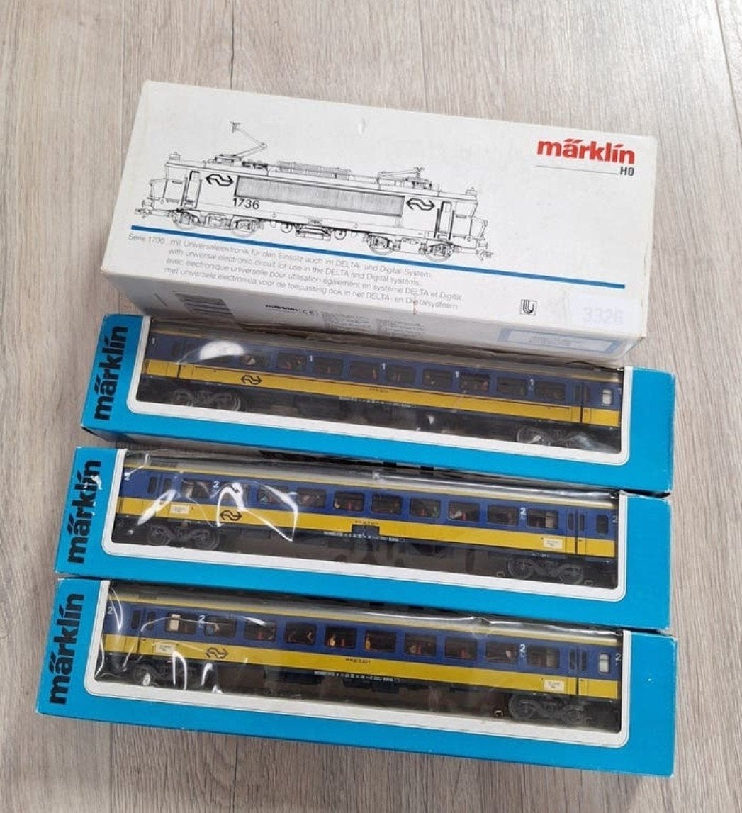 Märklin,HO,NS,Treinset,Digitaal,poppetjes verlichting, Ophalen of Verzenden