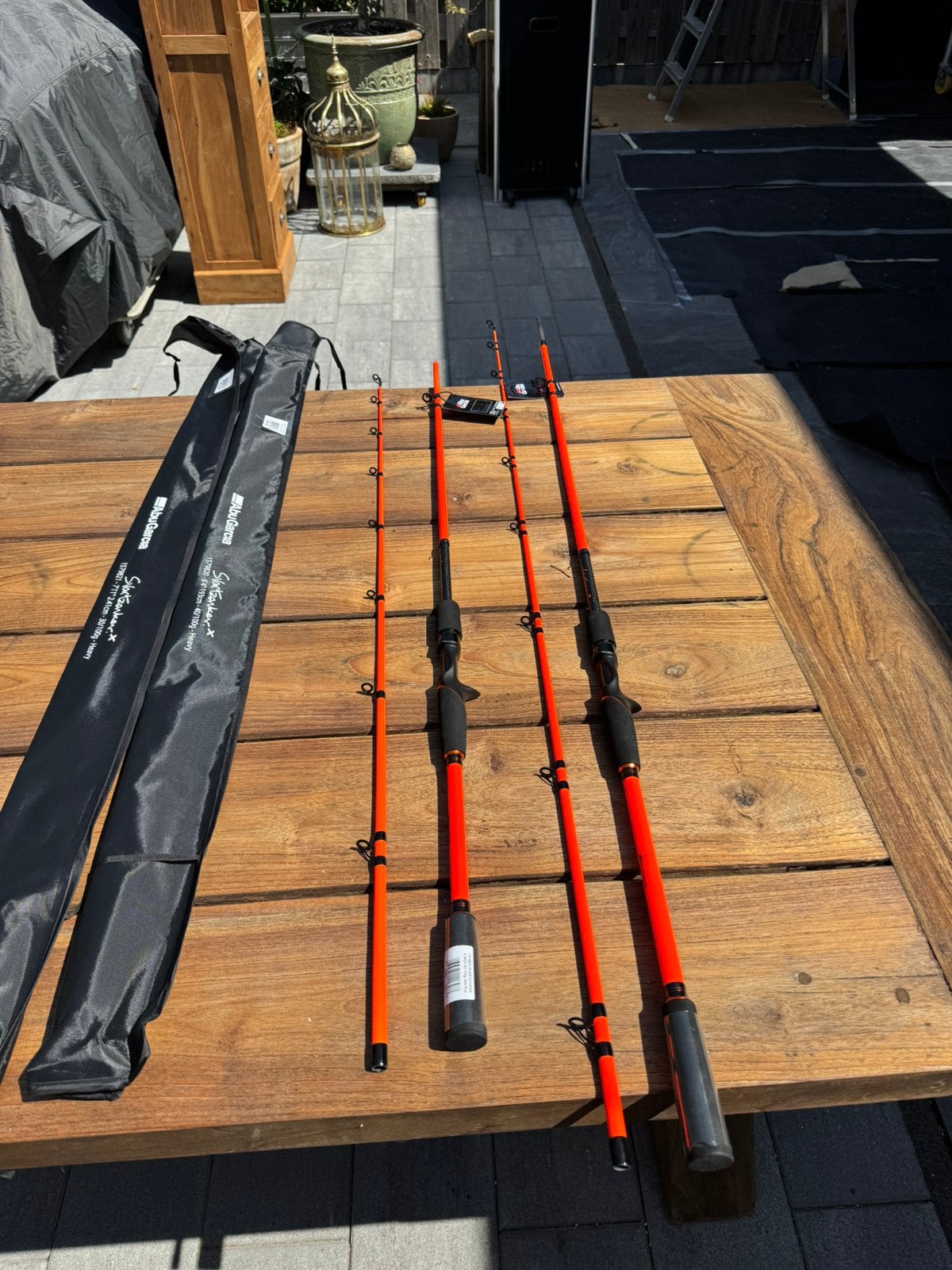 svartzonker x trigger reel hengels 1,93m 40-100 en 2,4m 30-1, Ophalen of Verzenden, Nieuw, Werphengel
