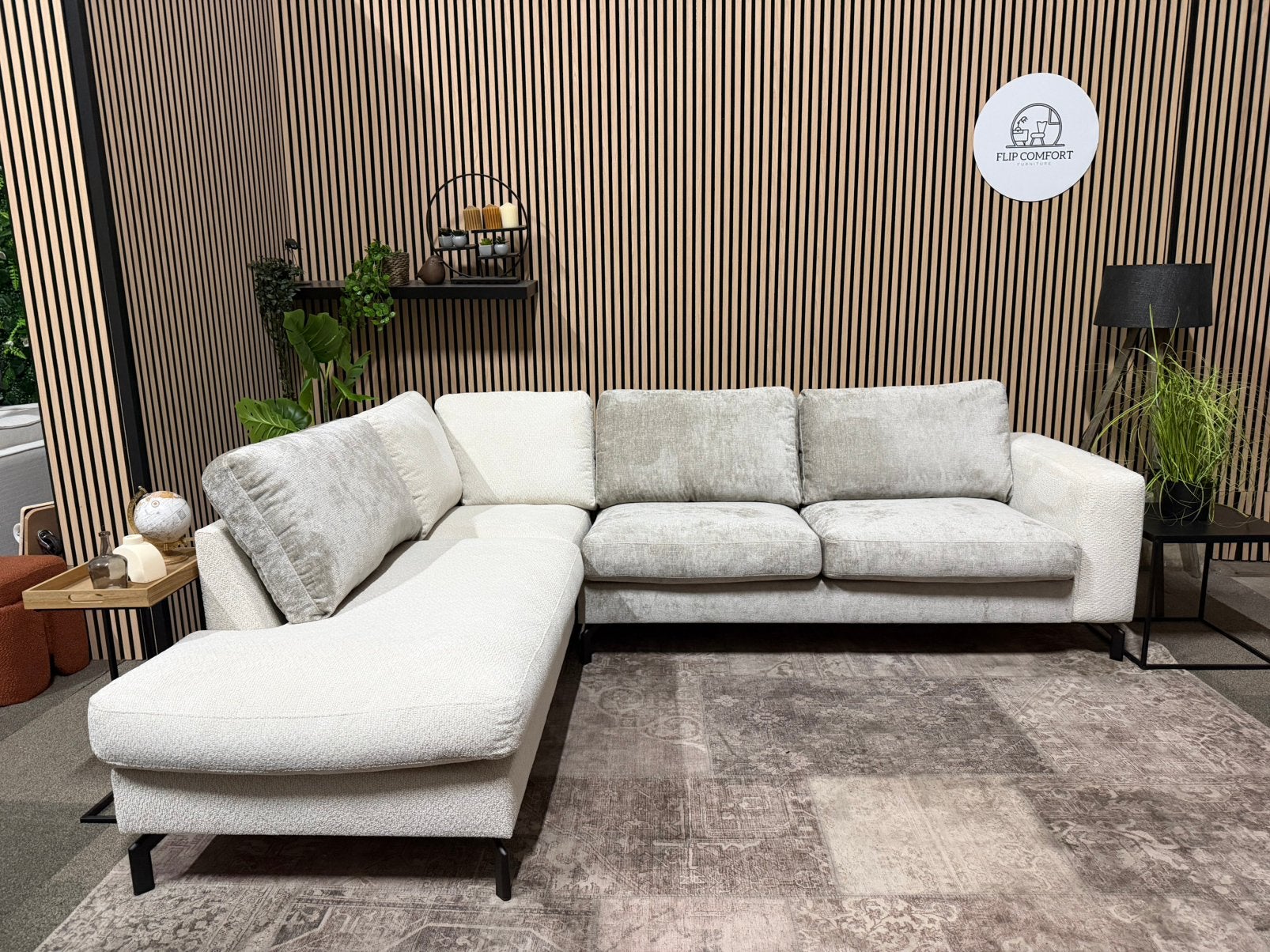“GRATIS LEVERING” Nieuwe hoekbank in twee kleuren 260x205, 250 tot 300 cm, Nieuw, spotprijs, retourdeal,, Hoekbank, Nieuw