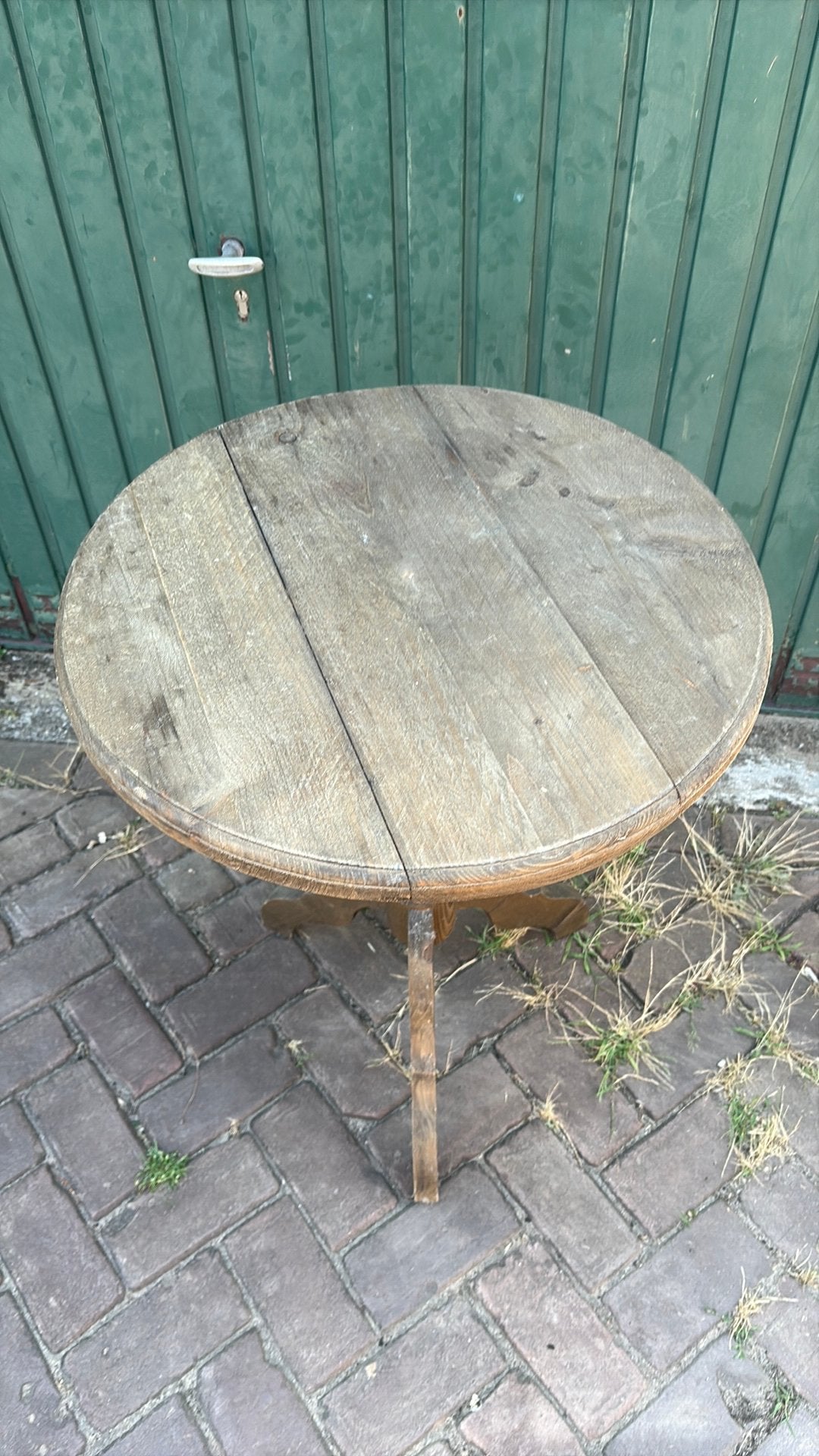 Wijntafel 90cm doorsnee, Ophalen, Gebruikt, Rond, 75 cm of meer