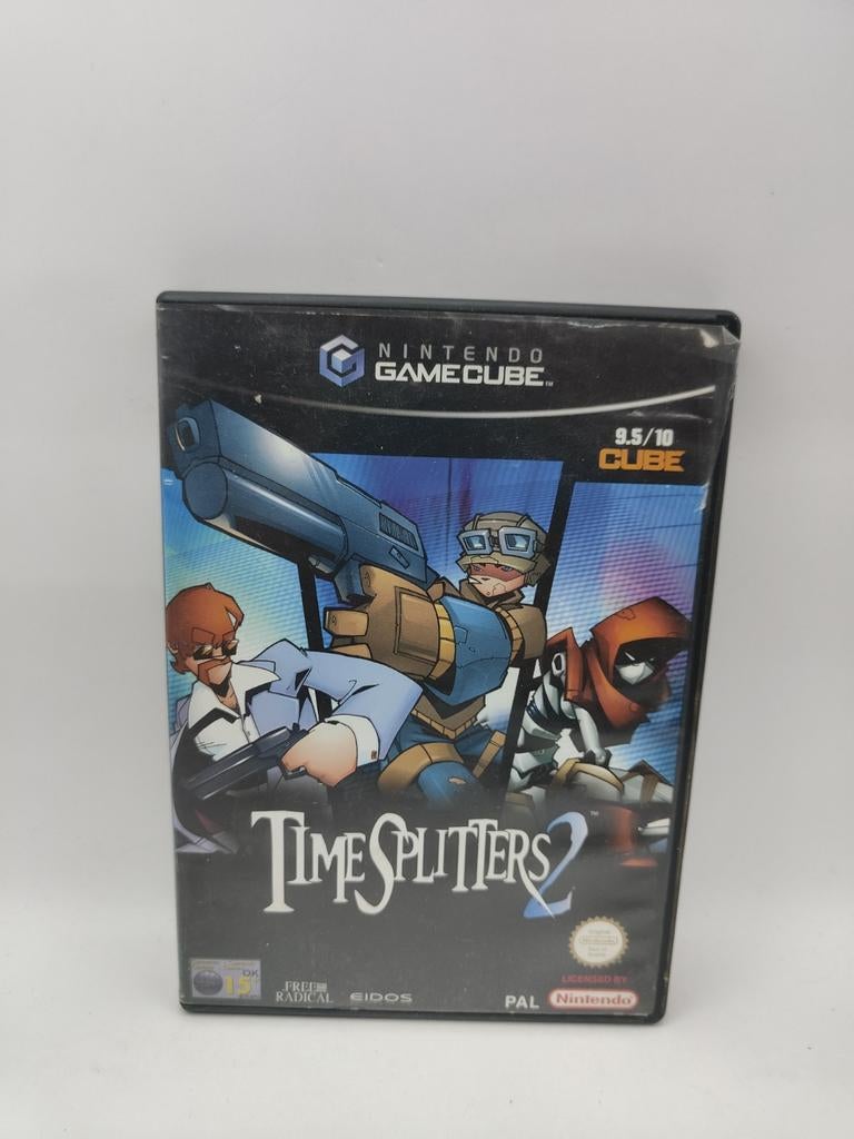 TimeSplitters 2 - Nintendo GameCube (PAL), Spelcomputers en Games, Games | Nintendo GameCube, Gebruikt, Shooter, 3 spelers of meer