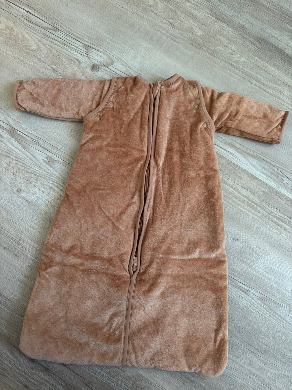 Hema slaapzak maat 50-62 met afneembare mouwen, Ophalen, Hema, Zo goed als nieuw, Bruin
