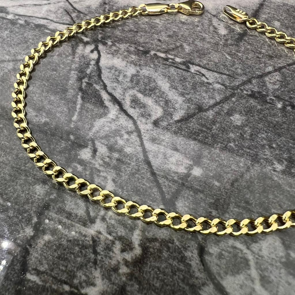 14 karaat gouden armband gourmet schakel, Ophalen of Verzenden, Nieuw, Goud