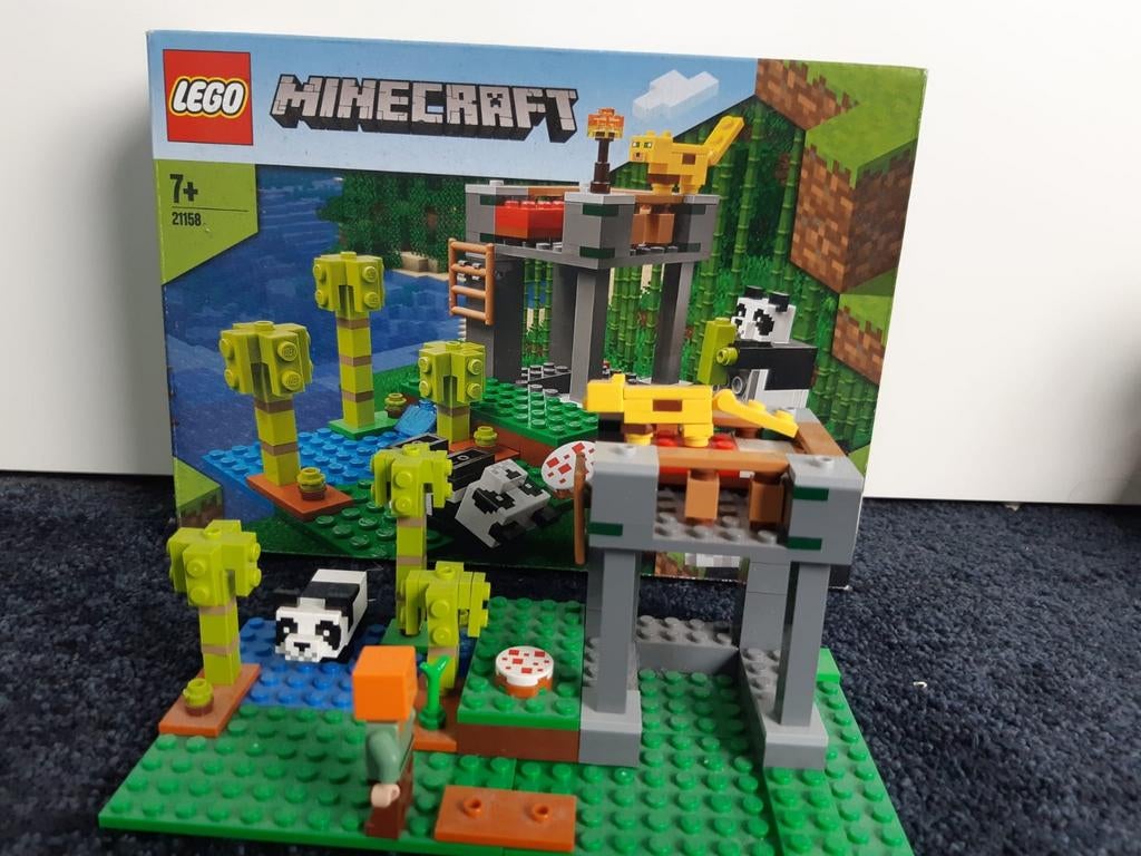 Lego Minecraft set 21158, panda verblijf, Minecraft, Lego, Ophalen of Verzenden, Zo goed als nieuw