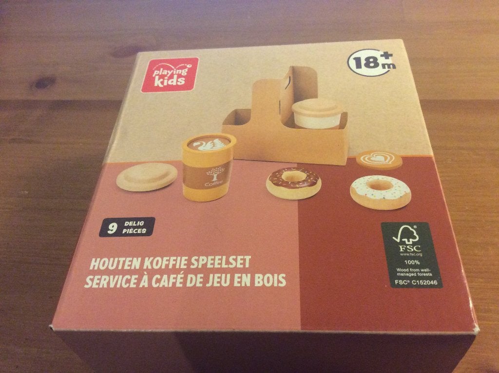playing kids houten koffie speelset, Nieuw in doos, Kinderen en Baby's, Speelgoed | Houten speelgoed, Ophalen of Verzenden, Nieuw