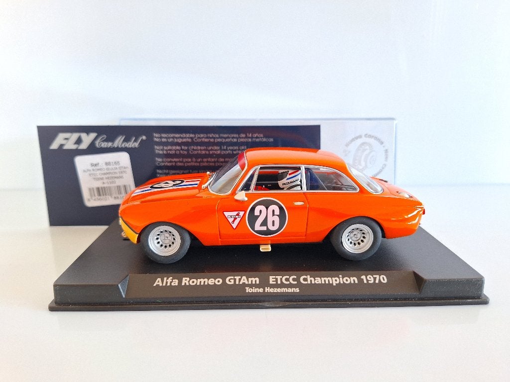 Fly Alfa Romeo Giuilia GTA ETCC CHAMP 1970 HEZEMANS A-1102, Overige merken, Racebaan, Fly, Nieuw