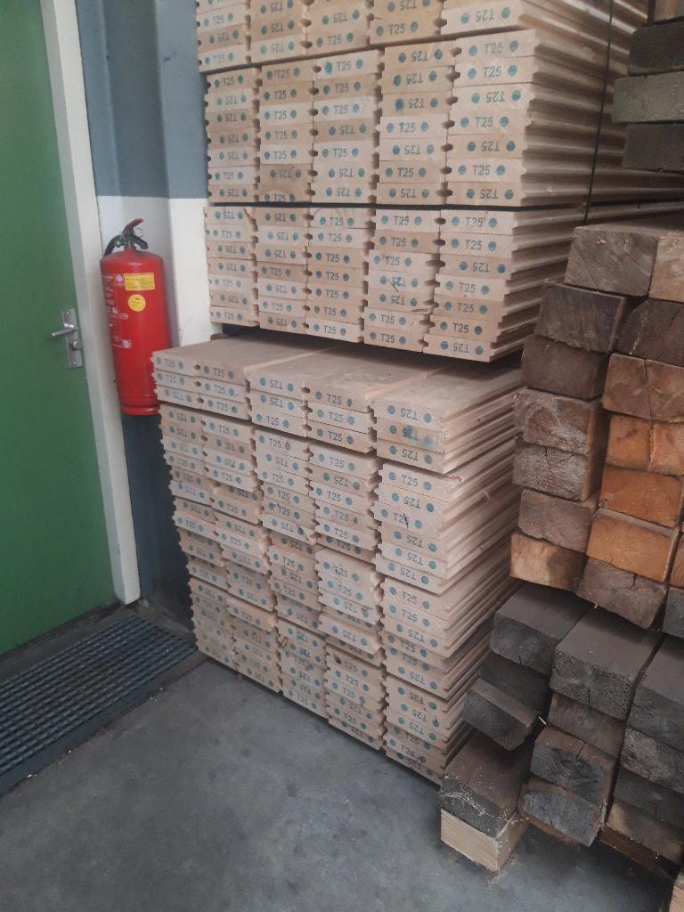 Vuren damwand balken 47x195mm in diverse lengtes, Ophalen, Nieuw, Hardhout, 250 cm of meer