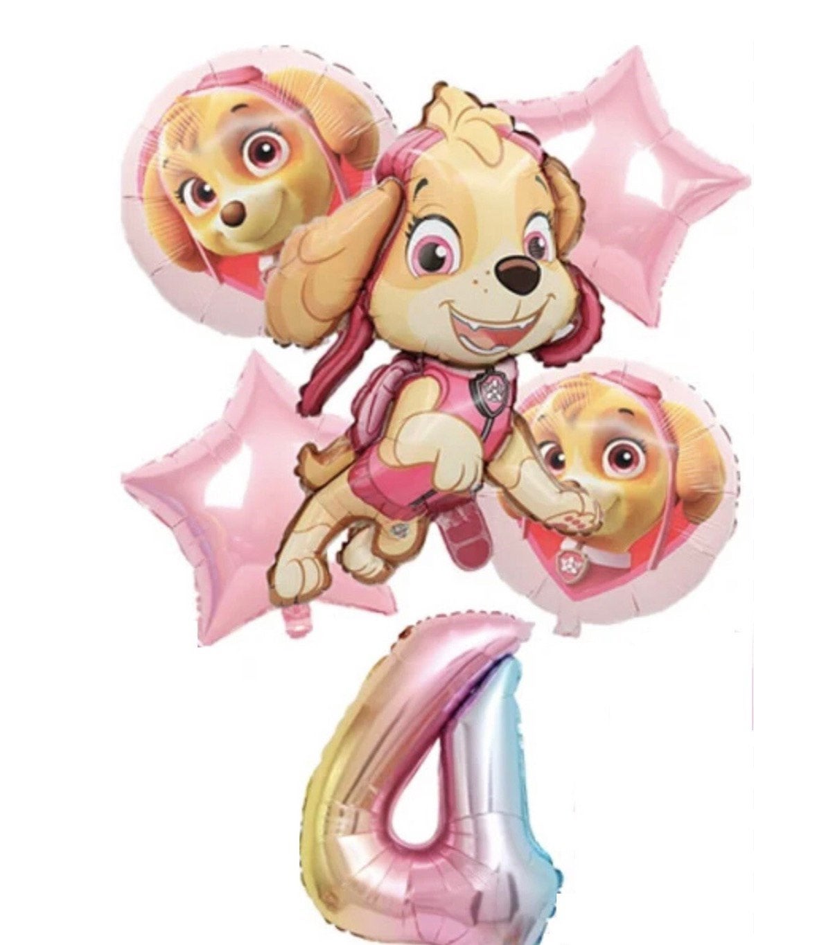 Paw Patrol Skye Folieballonnenset - 4 Jaar, Ophalen of Verzenden, Nieuw, Versiering, Verjaardag