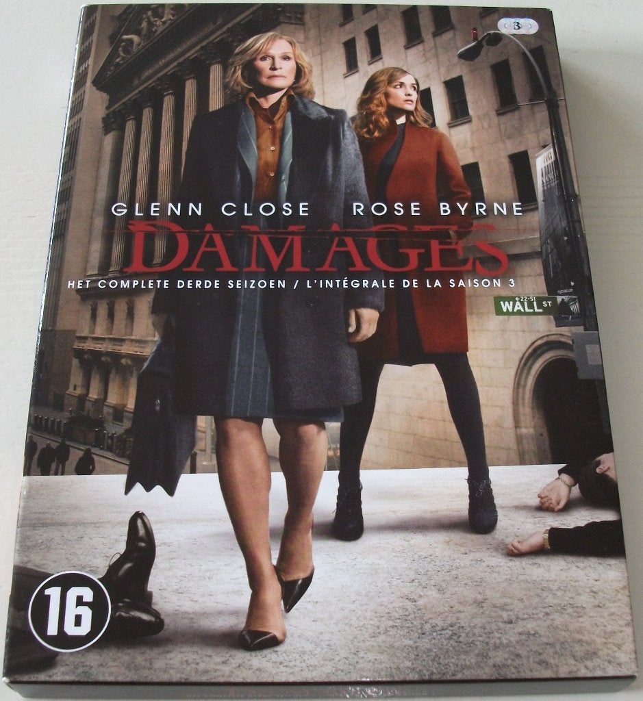 Dvd *** DAMAGES *** 3-Disc Boxset Seizoen 3, Cd's en Dvd's, Vanaf 16 jaar, Nederlands, Ophalen of Verzenden, Zo goed als nieuw