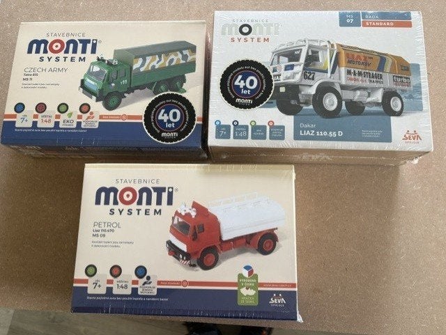 3 vrachtwagens / Monti System / 1:48, Hobby en Vrije tijd, Ophalen of Verzenden, Nieuw, Auto, Overige merken