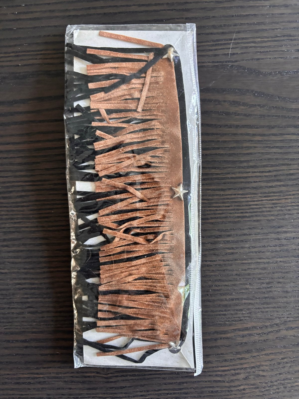 Bruine franje broek ketting met sterren - Western stijl, Ophalen of Verzenden, Nieuw