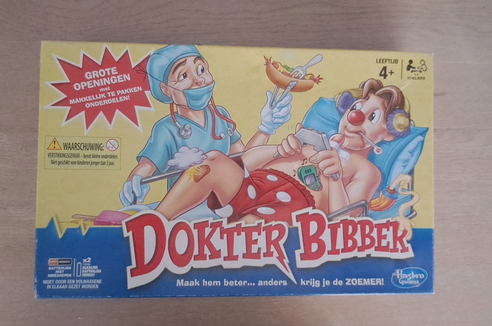 Dokter Bibber spel - Klassiek gezelschapsspel, Een of twee spelers, Ophalen of Verzenden, Gebruikt, Hasbro