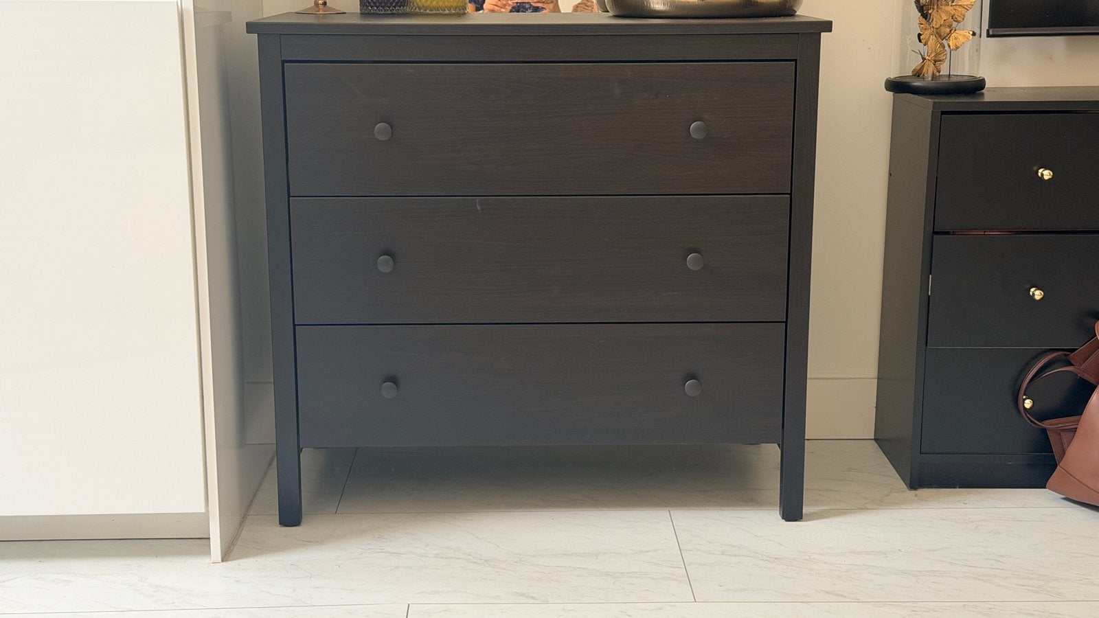 Ikea Koppang ladekast donkerbruin, Ophalen, Gebruikt, 50 tot 100 cm, 3 of 4 laden