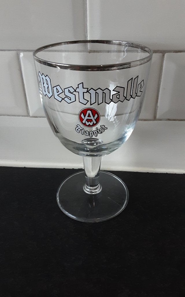 WESTMALLE glas, 0,25 l, Ophalen of Verzenden, Zo goed als nieuw, Bierglas