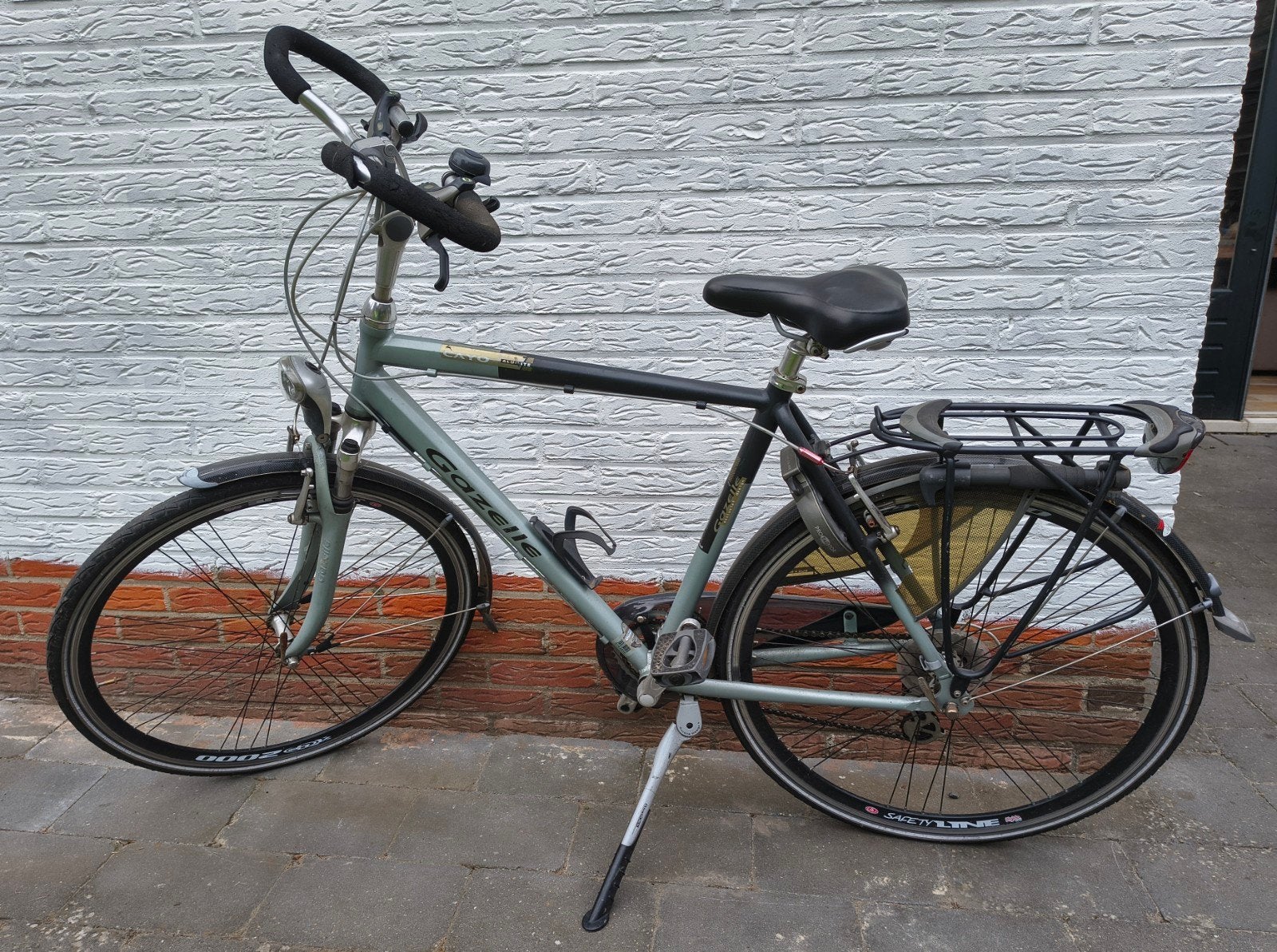 Gazelle cayo heren fiets zilvergrijs, Ophalen, Gebruikt, Gazelle