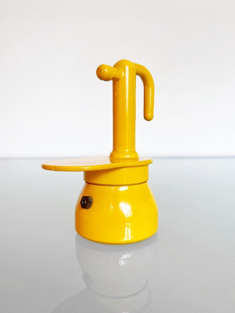 Vintage gele Irmel Maggiolina espressomaker, Ophalen of Verzenden, Koffiemachine