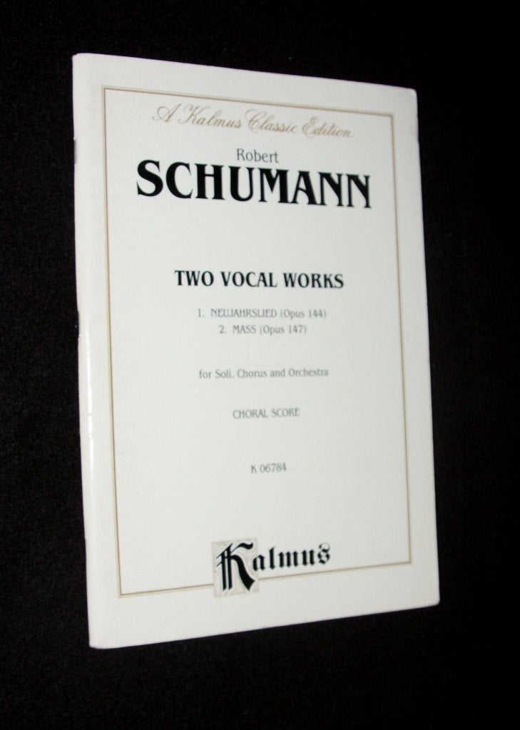 Robert Schumann - Two Vocal Works - Neujahrslied, Opus 144, Gebruikt, Piano, Klassiek, Ophalen of Verzenden