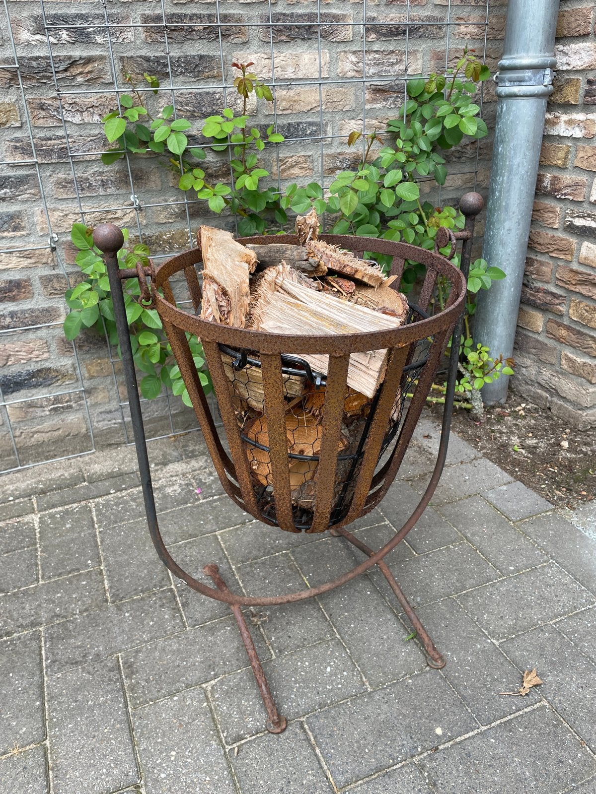 Decoratieve Vuurkorf - Rustiek Design, Ophalen of Verzenden, Gebruikt, Vuurkorf