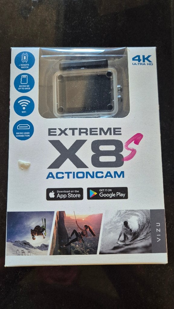 VIZU Extreme X8S actiecamera, Ophalen, Zo goed als nieuw, Overige merken