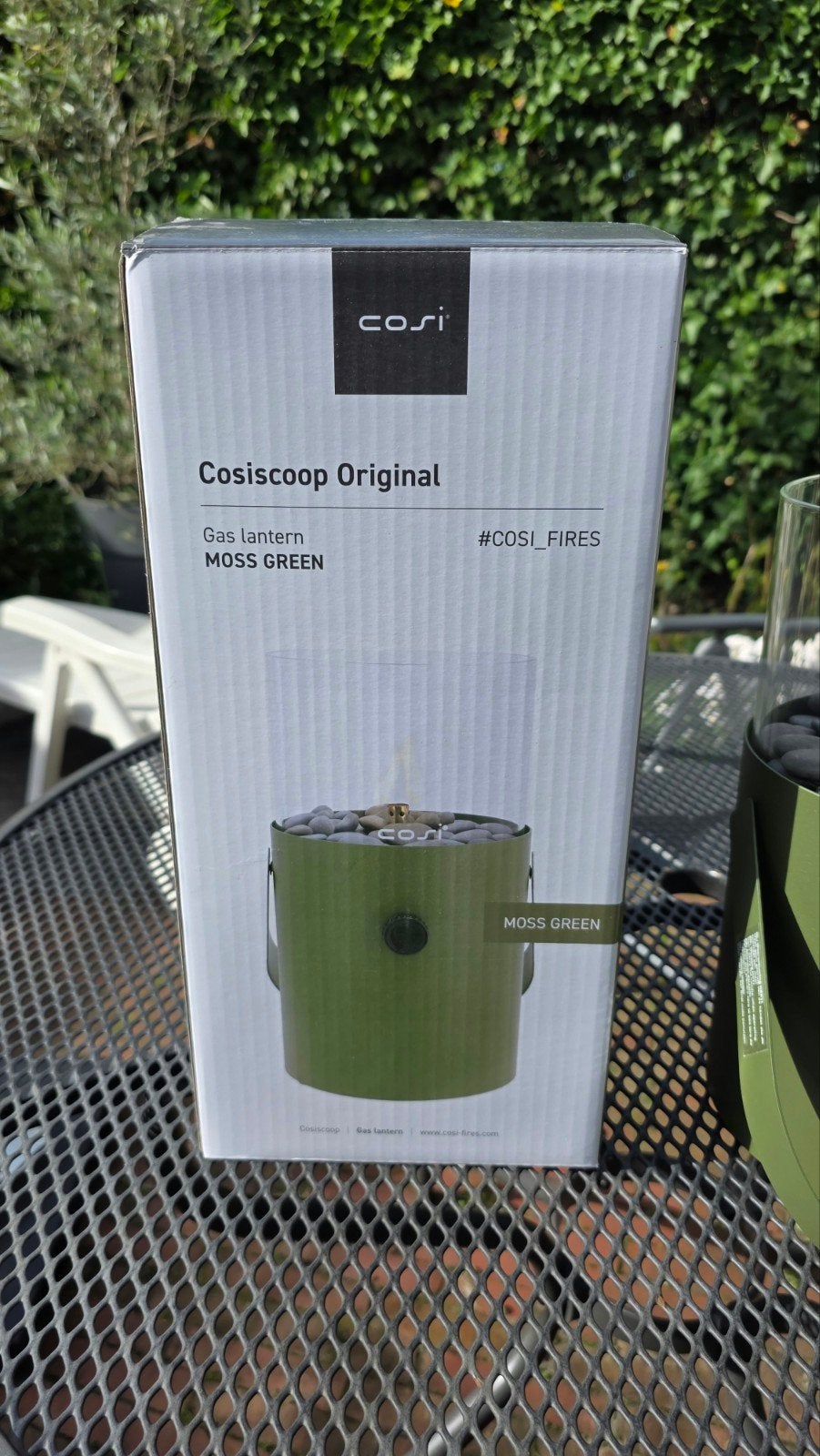 Cosiscoop Original gaslantaarn - Mosgroen, Ophalen, Nieuw, Staal, Overige typen