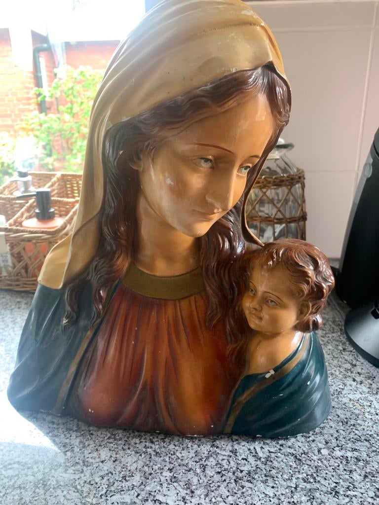 Brocante Mariabeeld 45 cm hoog, Ophalen