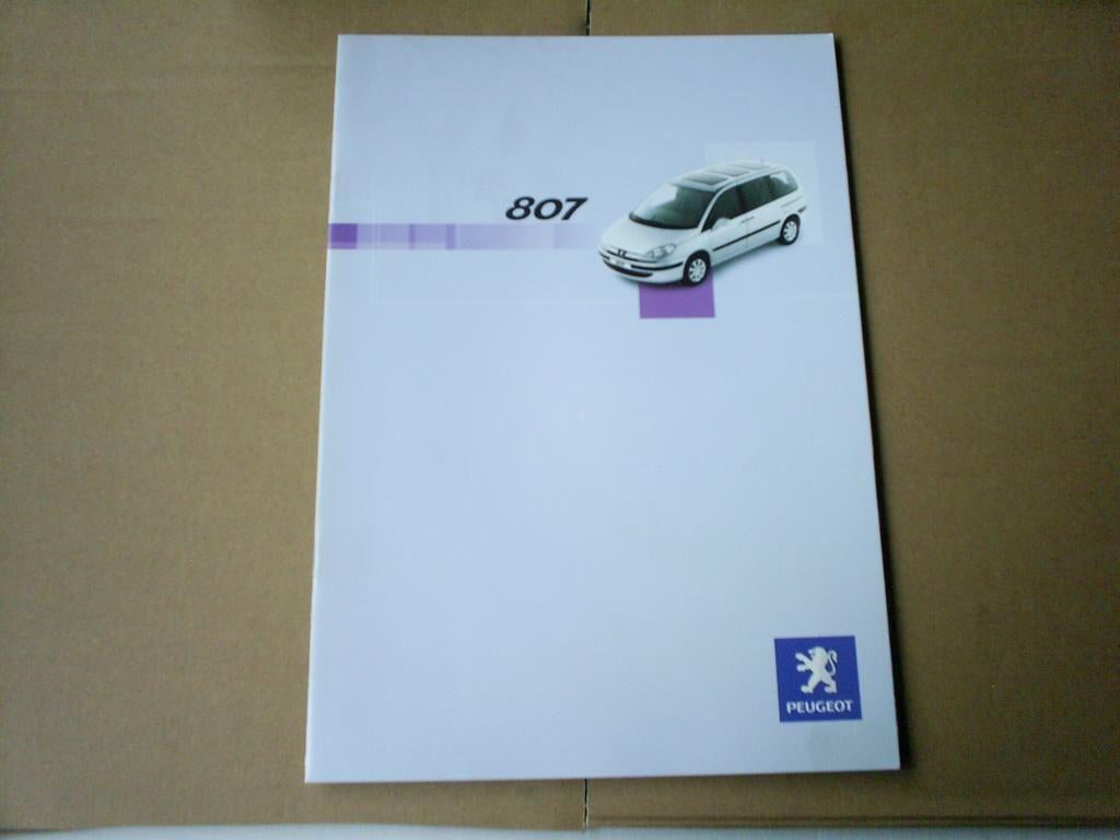 Peugeot 807 [ 2005 ] 20 pag., Verzenden, Zo goed als nieuw, Peugeot